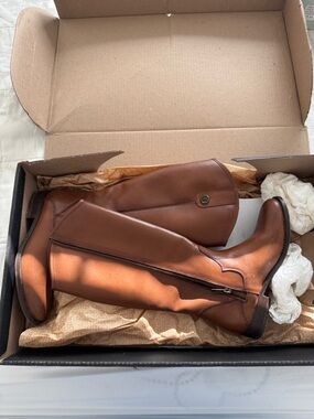 FRYE - Marissa Medallion Tall Leather Boots